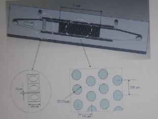 micro Microchannel Pin Fin Heat Exchanger